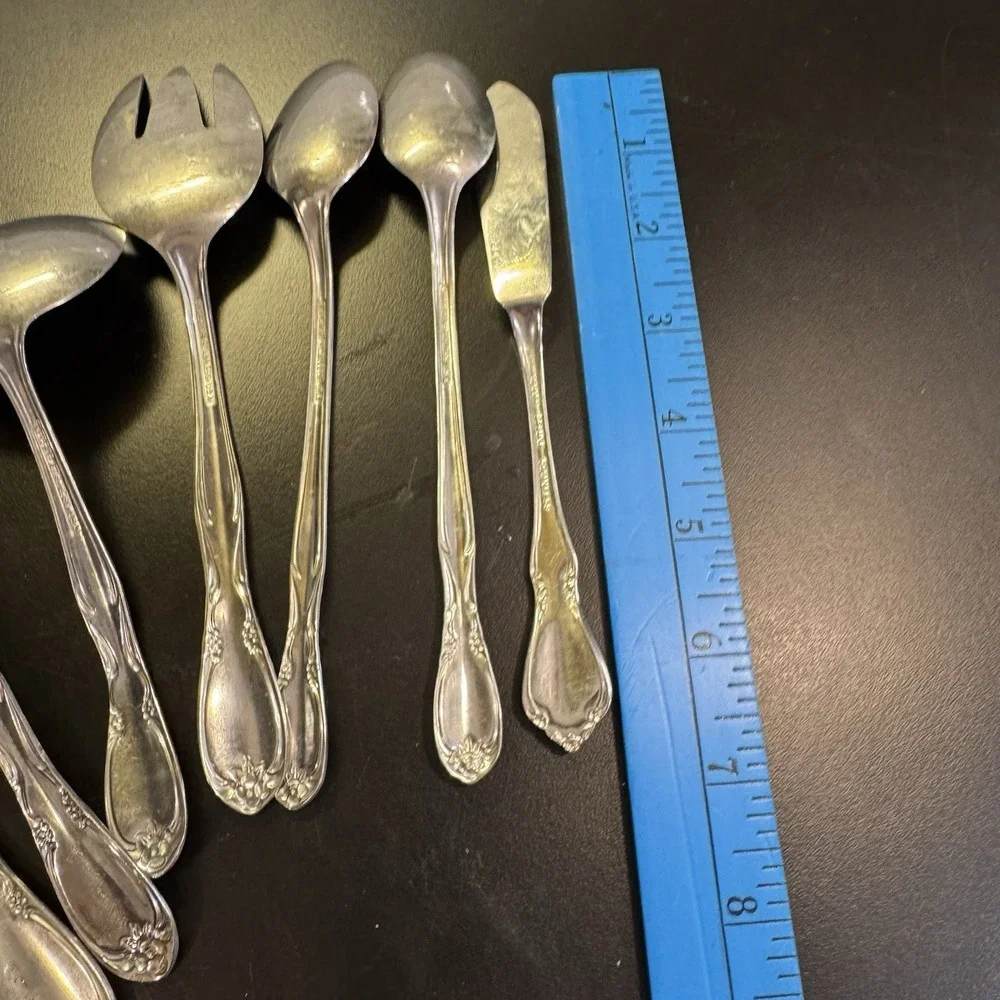 Lot of 7 Serving Set Superior Chapel Hill Stainless Flatware Mixed‎ Lot